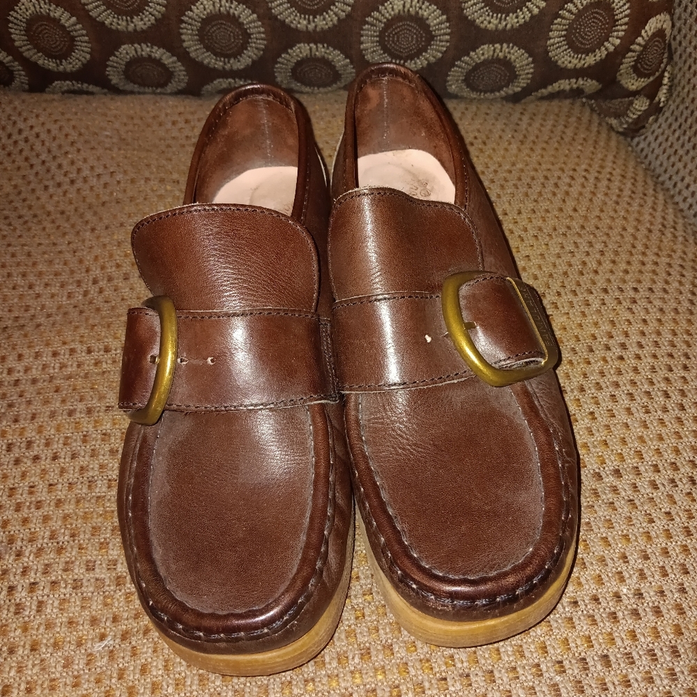 Famolare Vintage Get There Leather Loafers Size 6.5